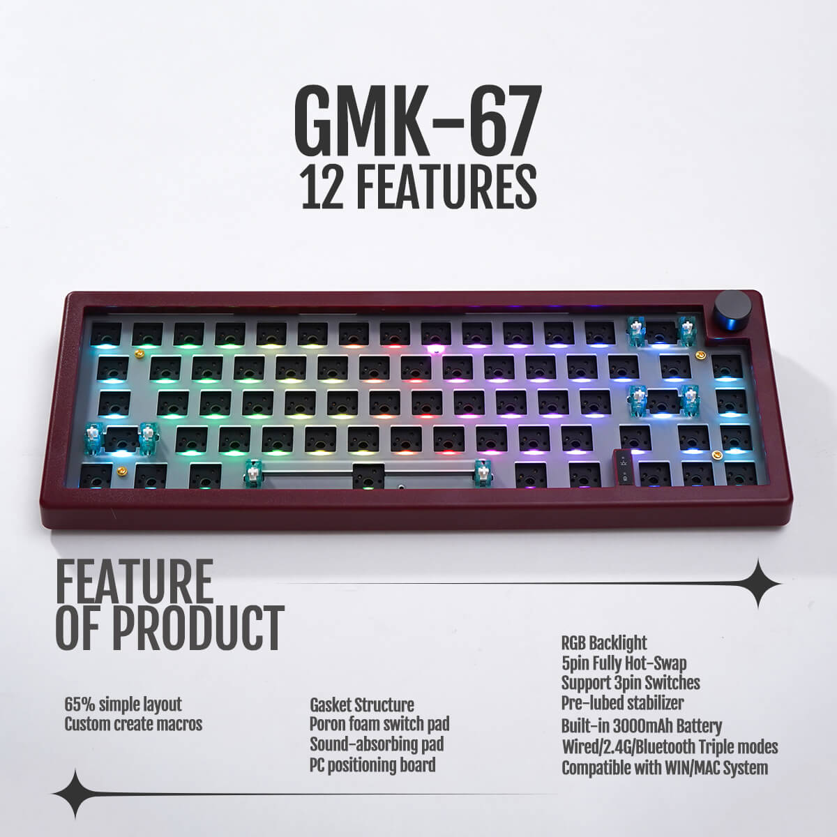 ZUOYA GMK67 Keyboard Kit