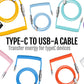 PU Type C USB keyboard Data Cable