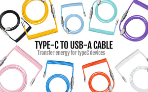 PU Type C USB keyboard Data Cable