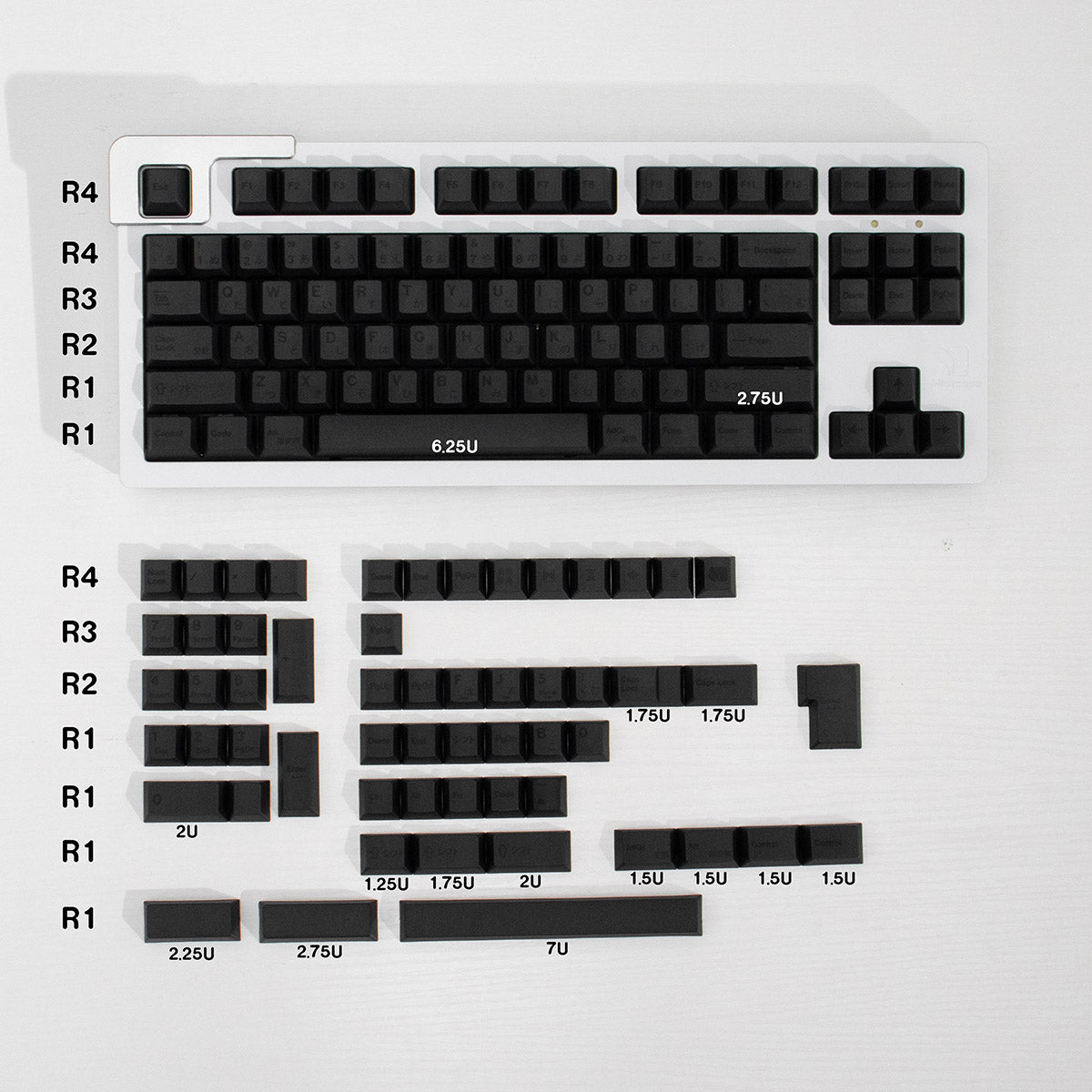 Black on Black Keycaps Black on Black Keycaps