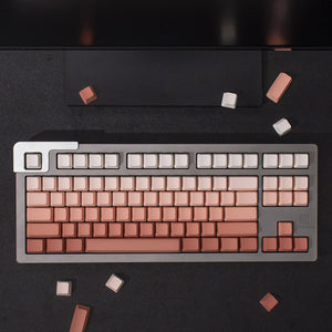 Blush translucent gradient keycaps