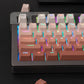 Blush translucent gradient keycaps