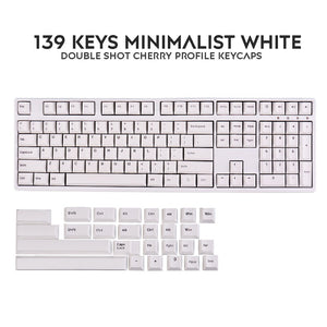 139 Keys Double Shot PBT Minimalist Keycaps