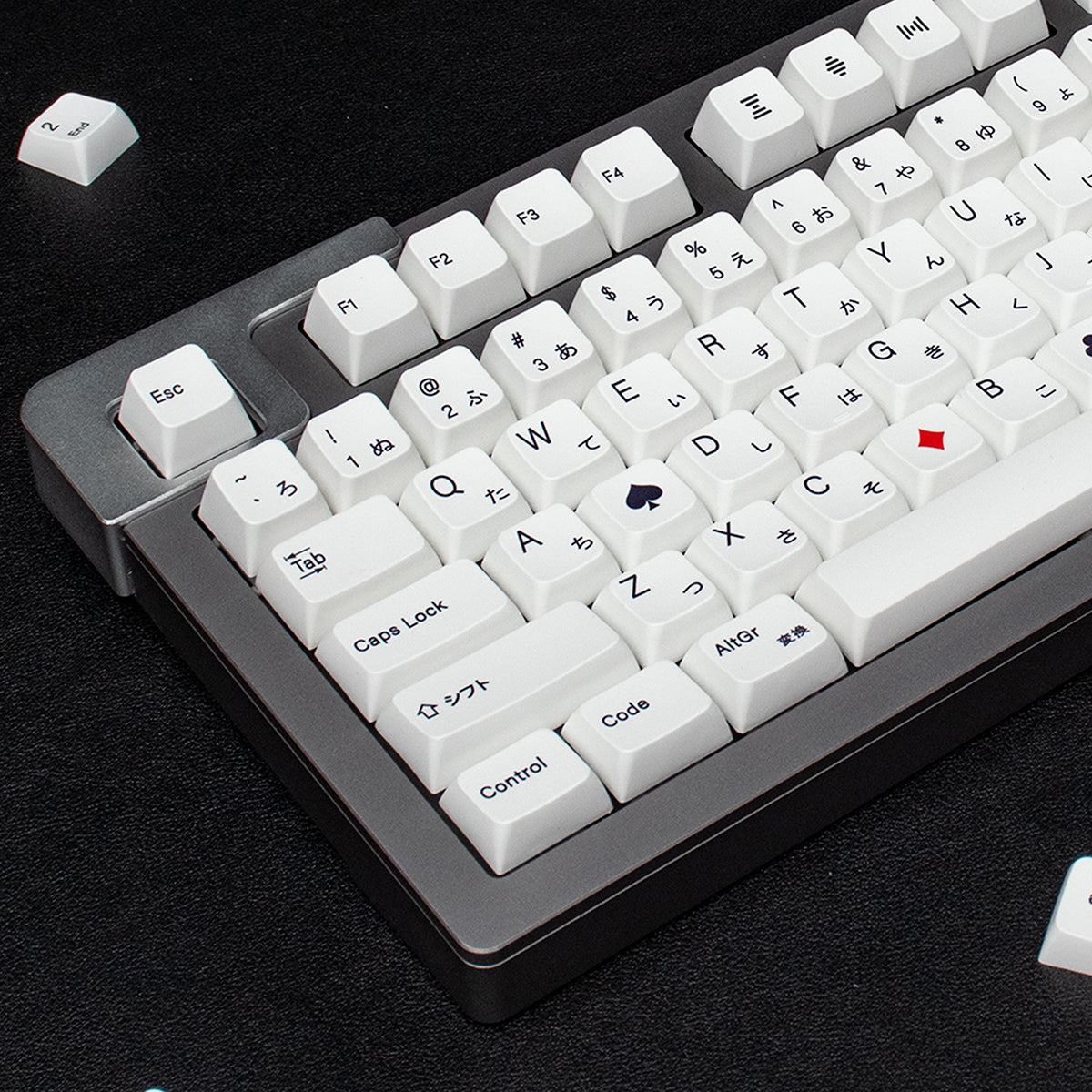 Minimalist White Japanese 126 Key PBT Dye-Sub Keycap