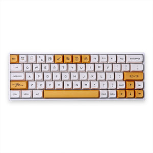 137 Keys PBT DYE-SUB Honey Milk English Keycaps