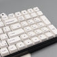 126 Keys PBT DYE-SUB Minimalist White Keycaps