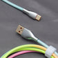Rainbow Coiled Type C USB keyboard Data Cable