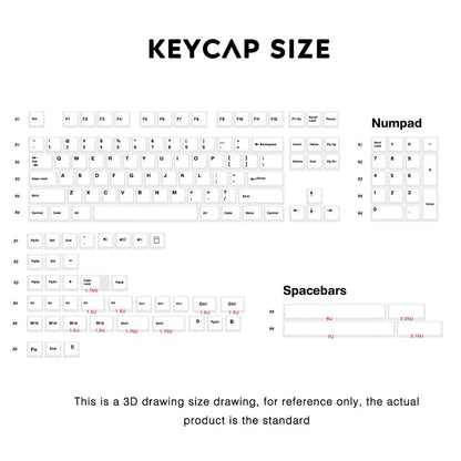 139 Keys Double Shot PBT Minimalist Keycaps