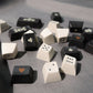 132 Keys Bliss Ball Cap Keycap Bone Color Big Carbon Dice Keycaps