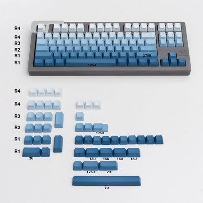 Gradient Blue Keycaps